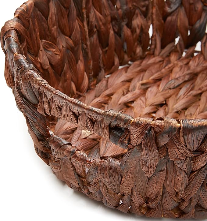 Round Woven Storage Basket Set