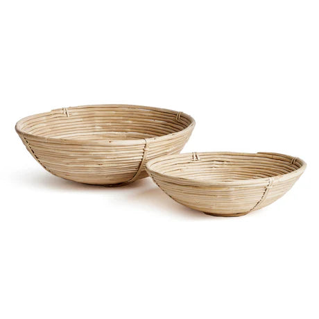Natural Bamboo Serving Tray Set