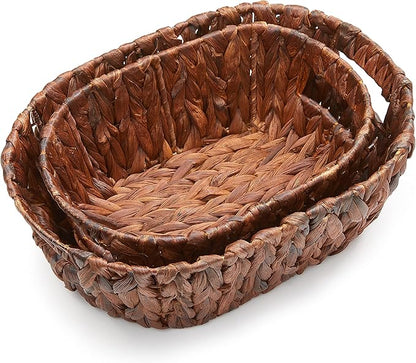 Round Woven Storage Basket Set