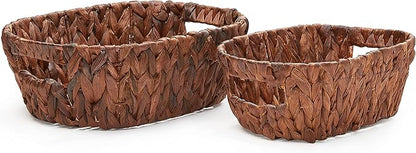 Round Woven Storage Basket Set
