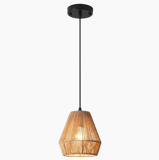 Mini Woven Rattan Pendant Lights